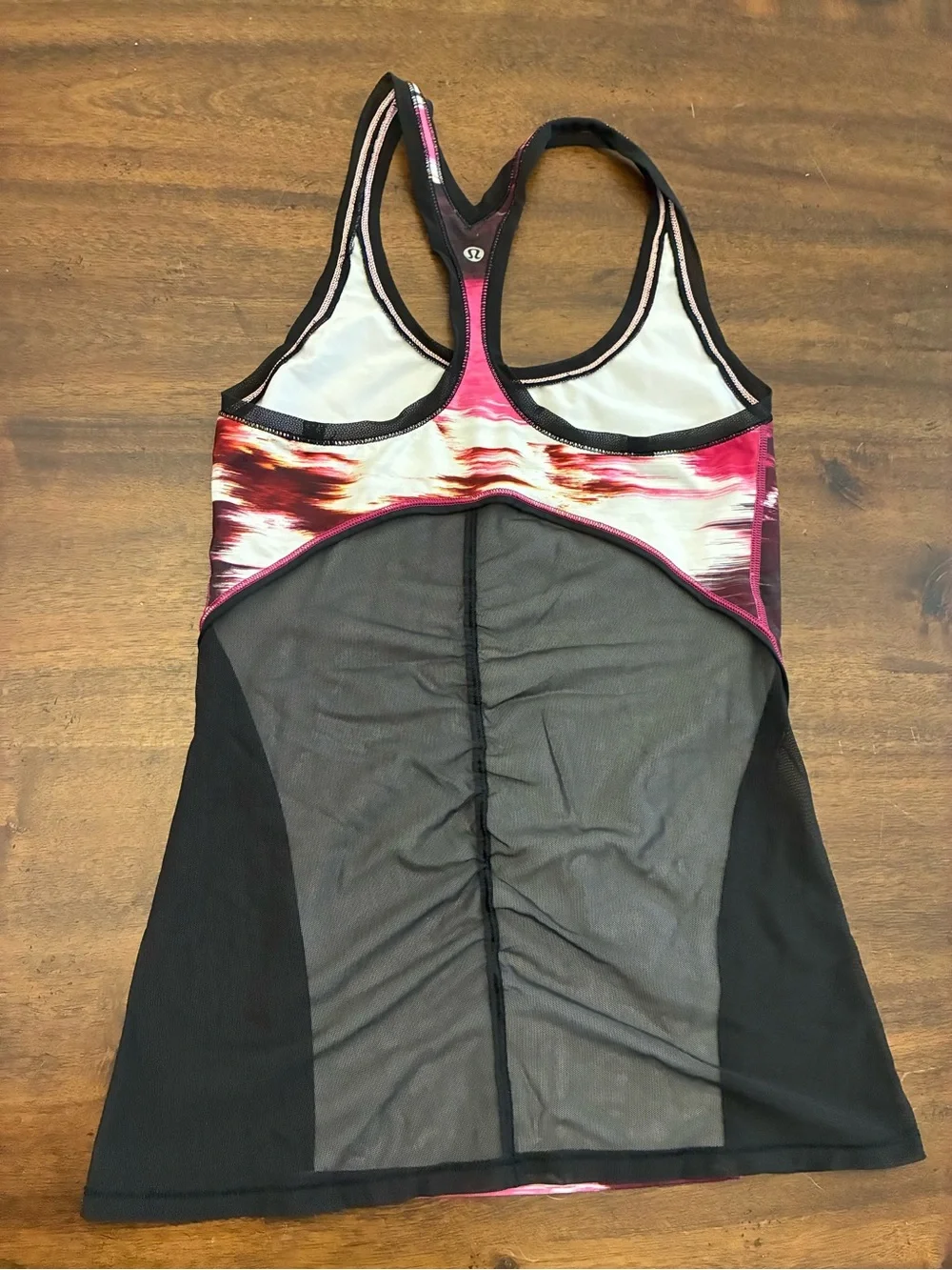 Lululemon Cool Racerback Tank Top Women’s 4 Shine On Berry Rumble Mesh Pink